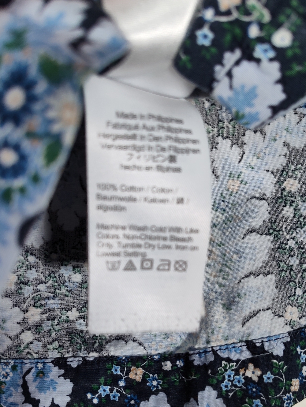 J. Crew Collection tie-shoulder tank in Ratti Pacific blue paisley M - Picture 9 of 10